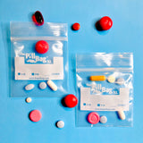 The Pill Bag XL | 200 Count (4 Packs of 50) |  Reusable |  Small Plastic Bag  |  Heavy Duty | Travel |  Organize |  Clean